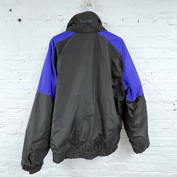 VINTAGE Columbia Jacket Mens Large Black Powder Keg Interchange Thinsulate 90s - Picture 3 of 16